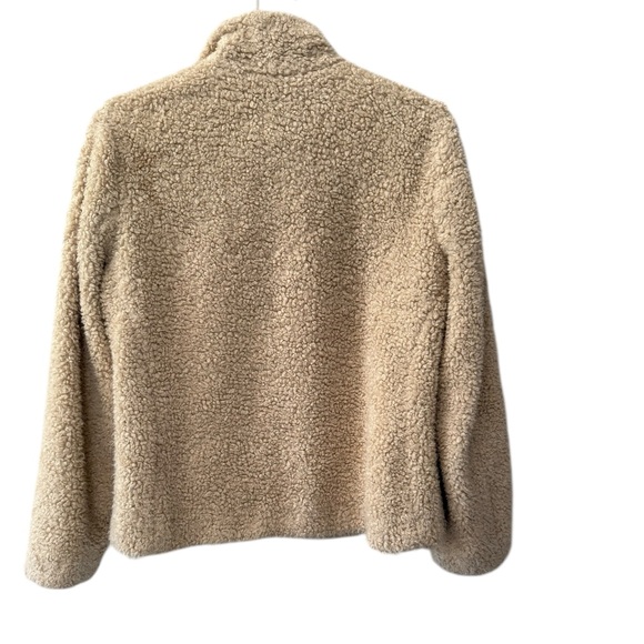 Pendleton Sherpa Full Zip Jacket with Plaid Contrast Trim, Size Small / Child. - Picture 10 of 11